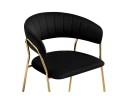 Kamelia 1 black / gold Стул на металлокаркасе