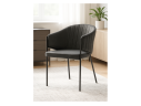 Kortni dark grey / black Стул на металлокаркасе