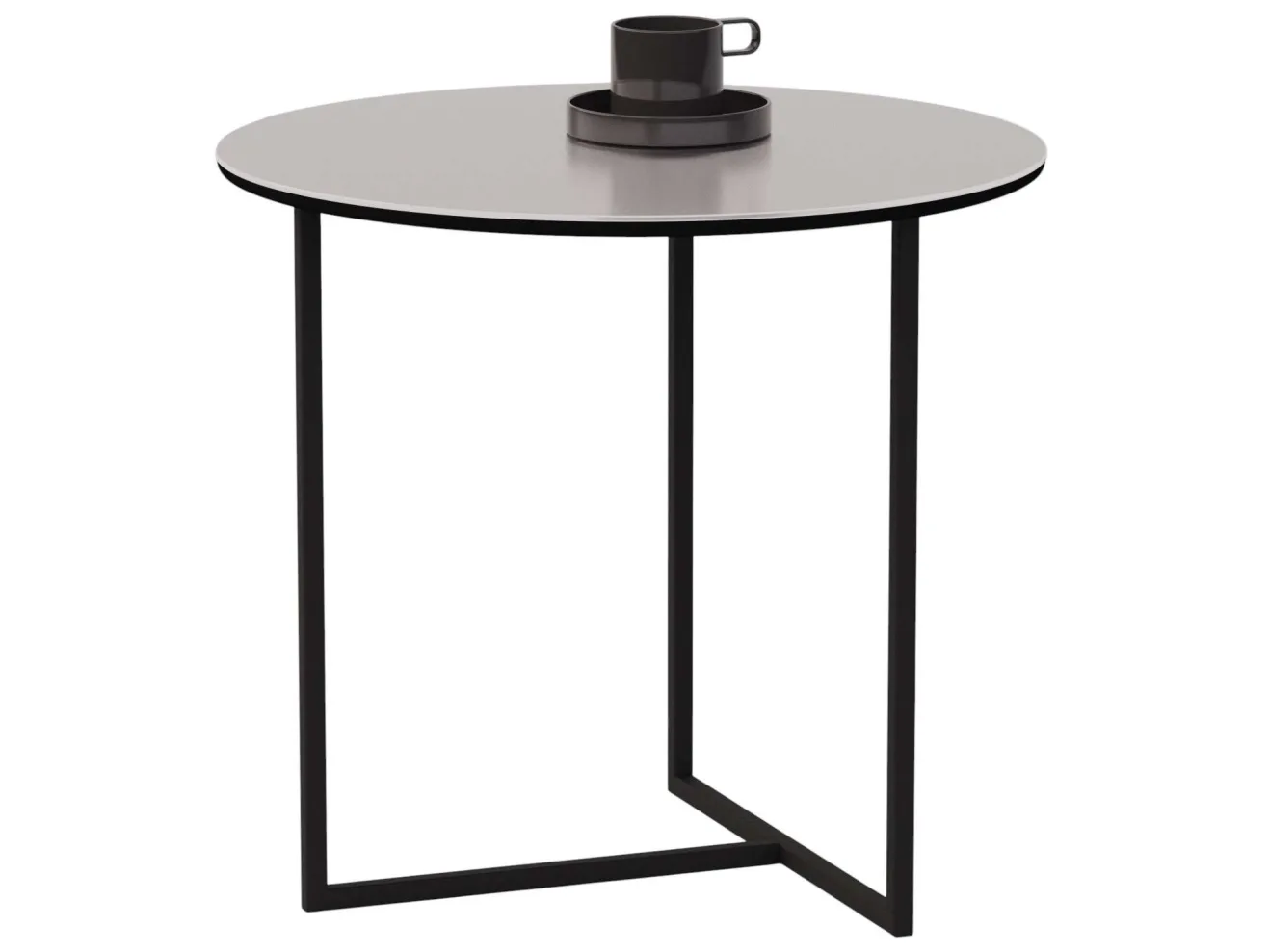Стол журнальный Калифорния Альбано Glass белая Lacobel арт. 1038341