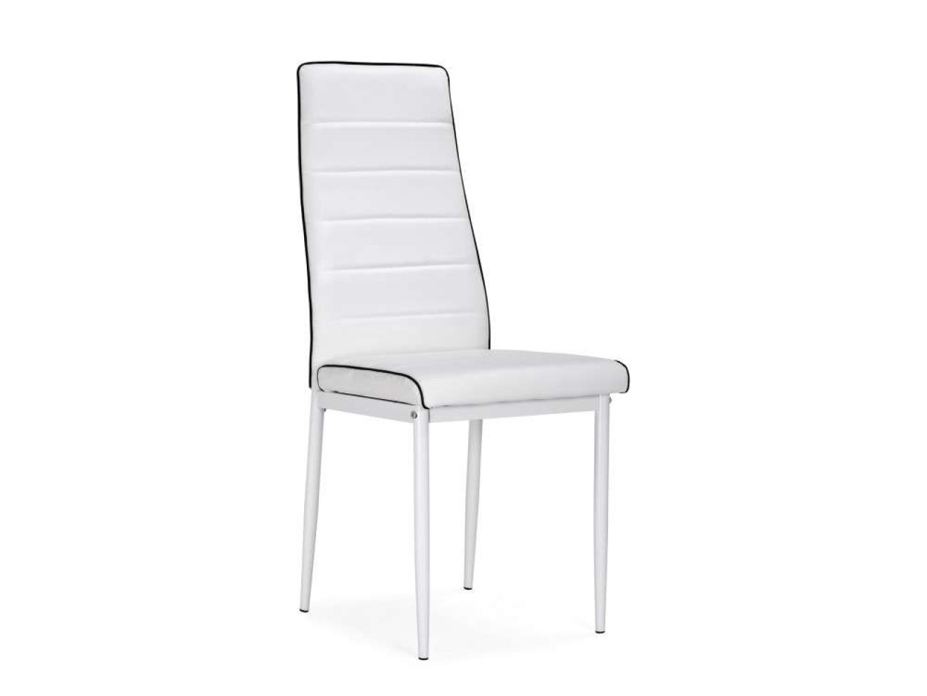на металлокаркасе DC2-001 white / black Стул на металлокаркасе