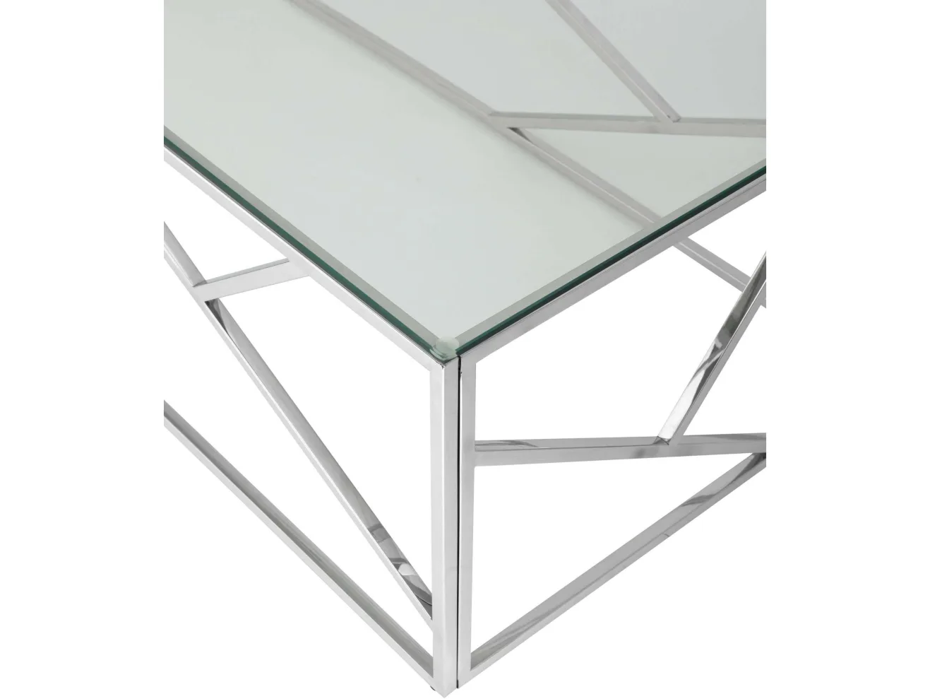 Журнальный стол Stool Group АРТ ДЕКО 120х60 Прозрачное стекло/Сталь арт. 1598875