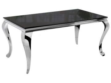 Sondal 160 см черный Стол стеклянный