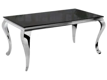 Sondal 160 см черный Стол стеклянный
