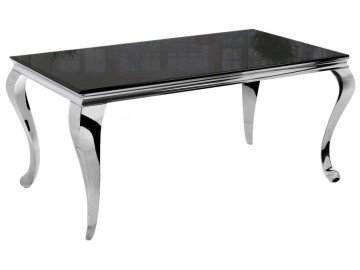 Sondal 160 см черный Стол стеклянный
