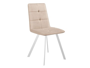 Стул DikLine 280 B03 BEIGE, ножки белые