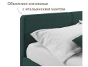 Мягкая кровать Erika 1600 изумруд с подъемным механизмом