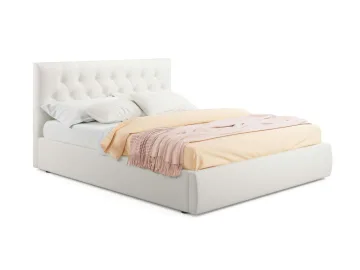 Мягкая кровать Verona 1400 беж с ортопедическим основанием