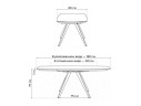 Silvi 120(180)x80 серый / черный Керамический стол