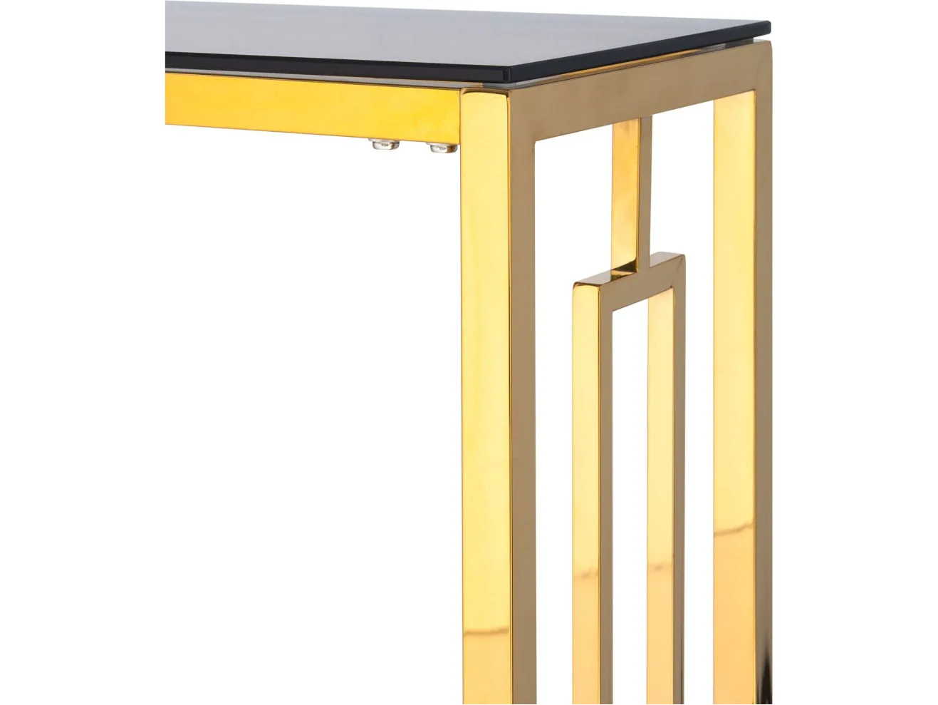 Консоль Stool Group БРУКЛИН 115х30 Стекло smoke/Сталь золото арт. 1599783