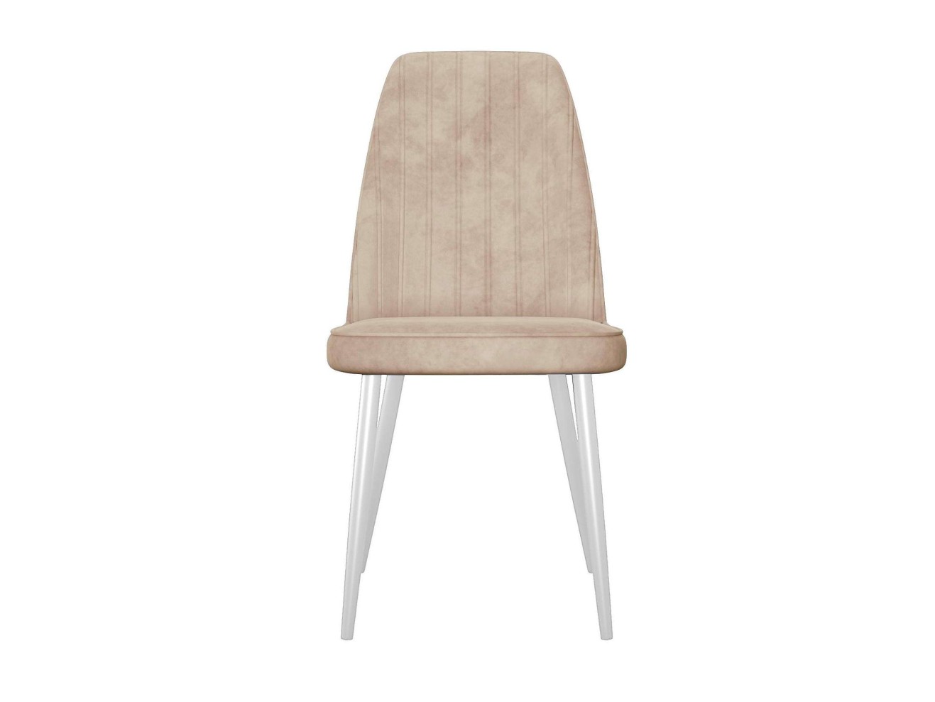 Стул DikLine 326 B03 BEIGE, ножки белые