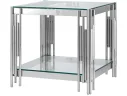 Журнальный столик Stool Group ГЭТСБИ 55*55 Прозрачное стекло/Сталь арт. 1598829