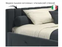 Мягкая кровать-тахта Milena 1200 маренго с ящиками арт. 1157141
