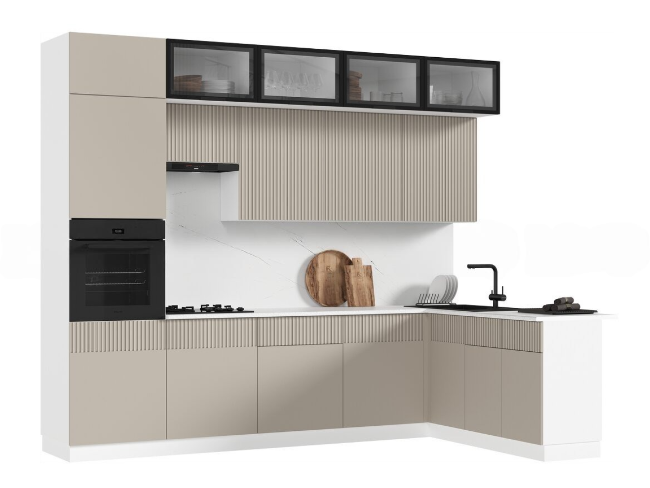 Кухня Оливия NEW 3,0х1,8м Шарли Мокко арт. 1224823