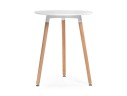 Lorini 60 white / wood Стол деревянный