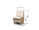 Скамья Лотос 550 дуб/крем арт. 837427
