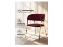 Kamelia 1 wine red / gold Стул на металлокаркасе арт. 1524393