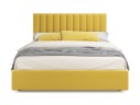 Мягкая кровать Olivia 1800 желтая с ортопедическим основанием