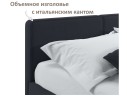 Мягкая кровать Erika 1600 черная с подъемным механизмом