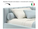 Мягкая кровать Milena 900 мята пастель с подъемным механизмом