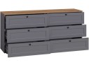 Опра 16.240 серый графит / дуб золотой craft Комод арт. 1560167
