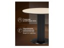Кэмерон 90 okara light yellow / черный Керамический стол
