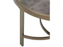 Стол журнальный STOOL GROUP Адриана 80*80 Серая керамика, сталь шампань арт. 1568365