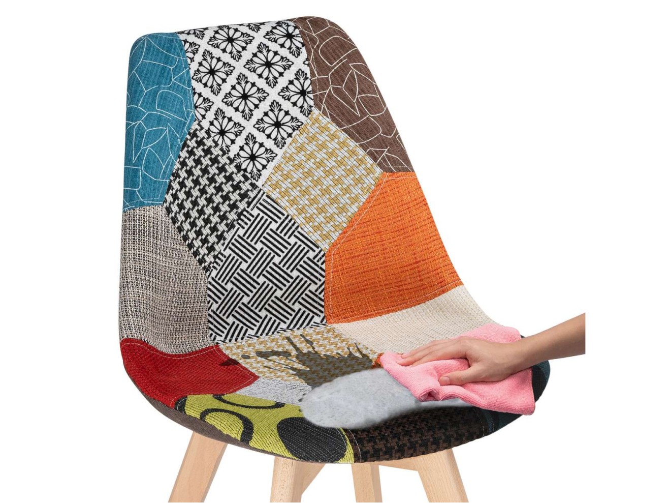 Mille fabric multicolor Стул деревянный арт. 1562037