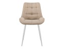 Стул DikLine 206М B03 BEIGE, ножки белые