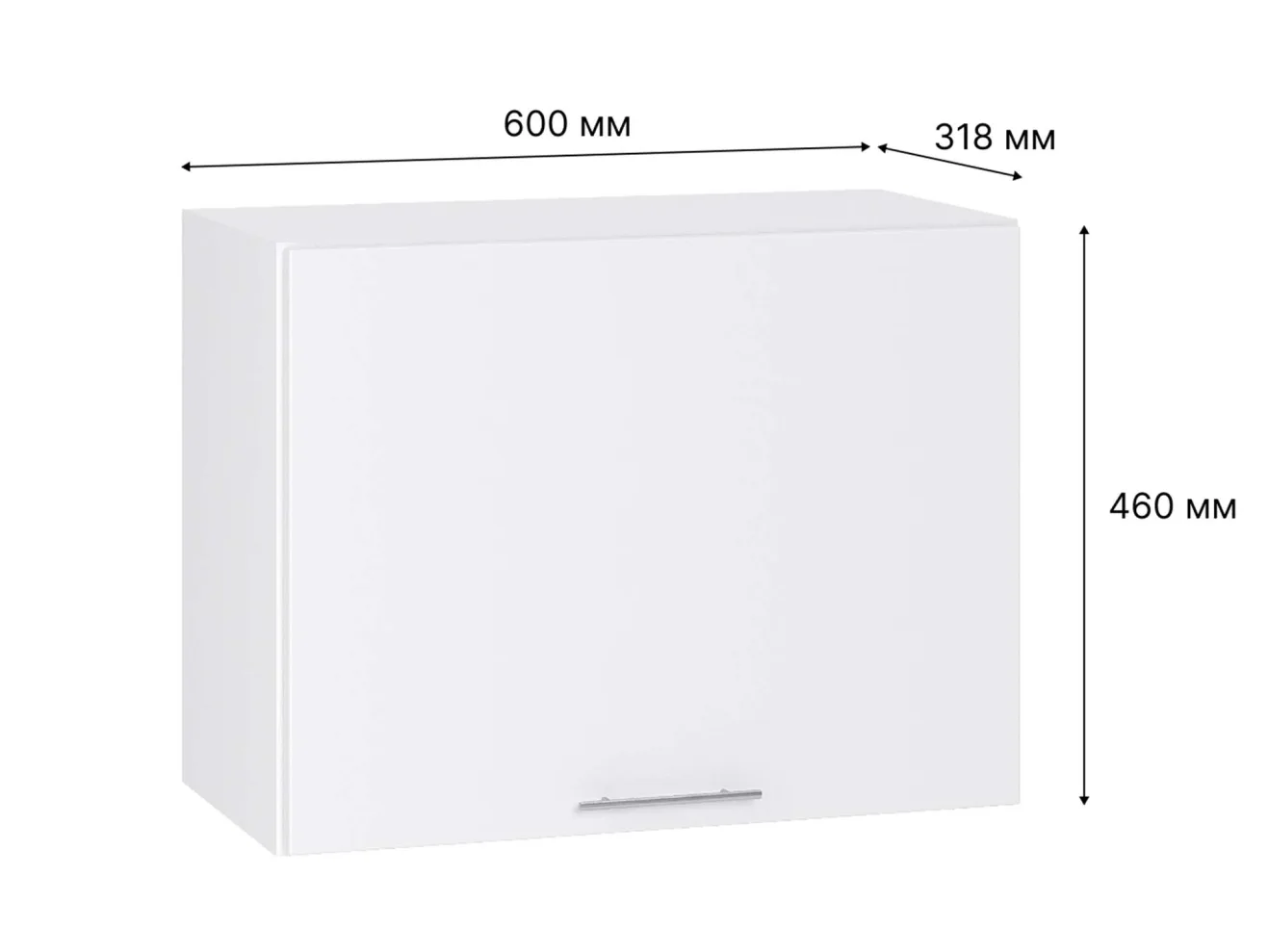 Шкаф навесной Валерия 60х46х31,8 арт. 1639833