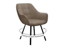 Стул DikLine 252 М поворотный, NS05 CAPPUCCINO, ножки черные арт. 1041509