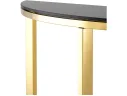 Консоль Stool Group АЛЬБА 115х30 Стекло черное/Сталь золото арт. 1599463
