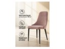 Kora light purple / black Стул на металлокаркасе арт. 1248457