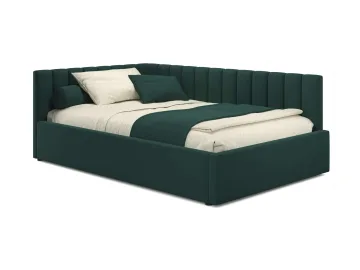 Мягкая кровать Milena 1200 изумруд с подъемным механизмом