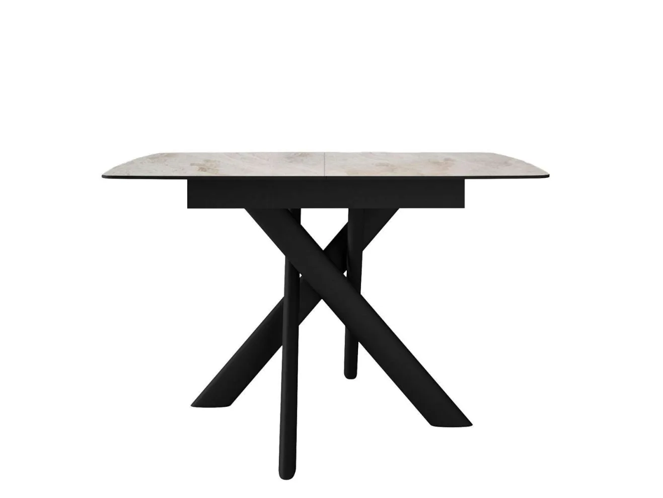 Стол DikLine DKB110, Керамика Italian Grey (глянец серый)/подстолье черное/опоры черные арт. 1533107