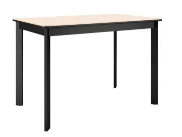 Стол DikLine LK110 Керамика Krater Perla (бежевый матовый) /подстолье черное/опоры черные