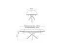 Старлайт 140 (200) х 80 shakespeare black / черный Керамический стол