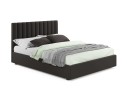 Мягкая кровать Olivia 1800 шоколад с подъемным механизмом