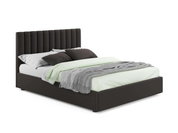 Мягкая кровать Olivia 1800 шоколад с подъемным механизмом