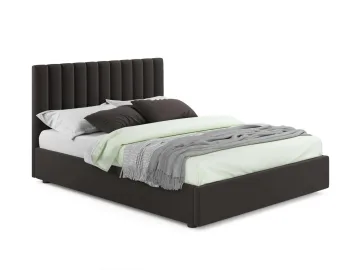 Мягкая кровать Olivia 1800 шоколад с подъемным механизмом
