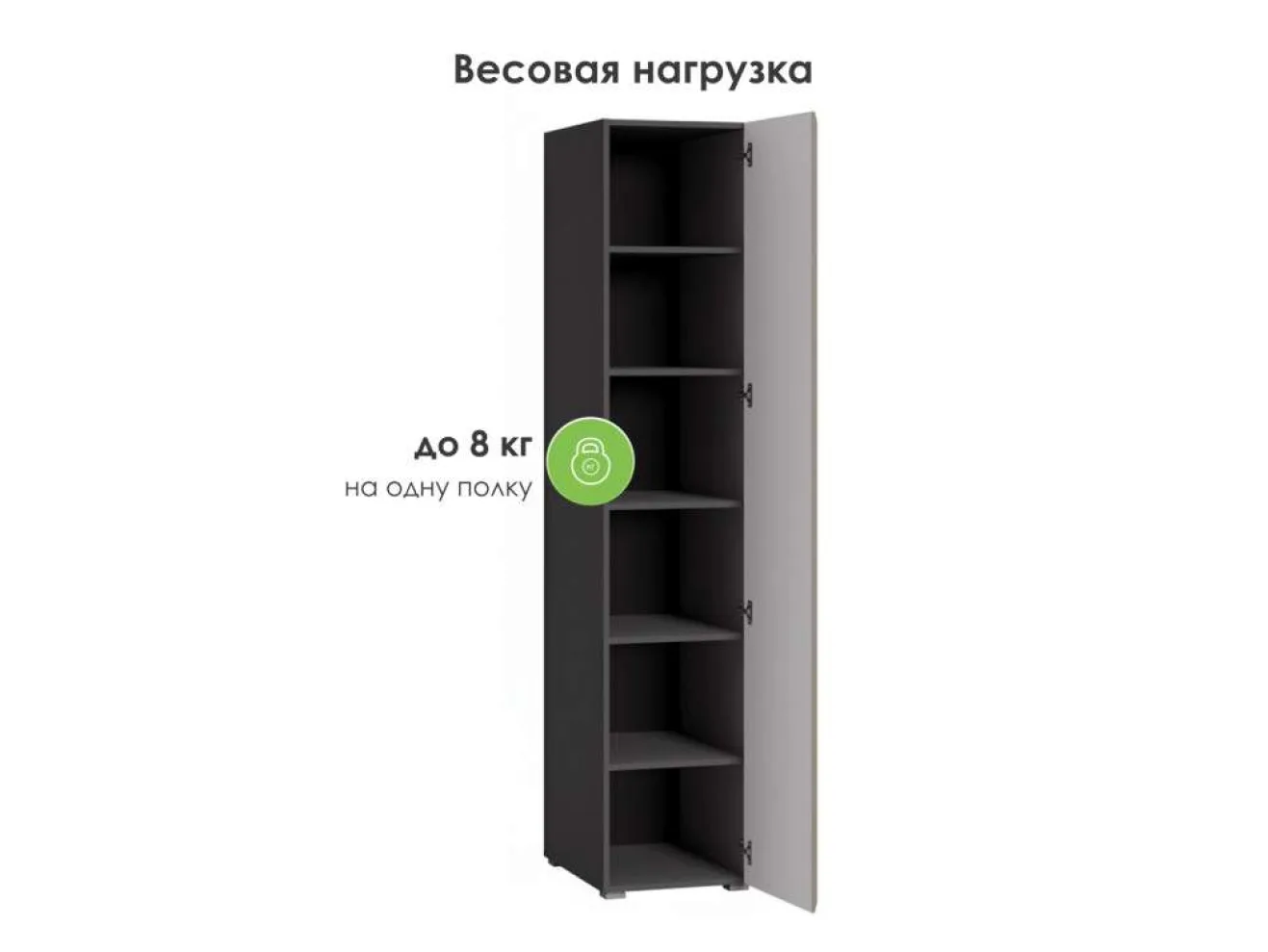 Сейдиль 16.367.01 антрацит / веллюто капучино Шкаф арт. 1348751