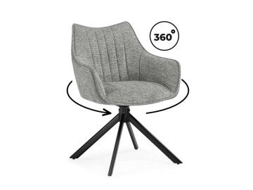 Denever gray / black Стул на металлокаркасе