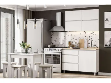 Готовая кухня Токио 1.2 м, Белый