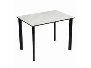 Стол DikLine SKT90 Керамика YB8020125BG ONYX/подстолье черное/опоры черные