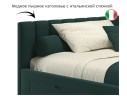 Мягкая кровать-тахта Milena 1200 изумруд с ящиками