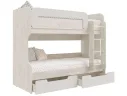 Юниор-4 Кровать-чердак 80х200 (Шарли белый, Крафт белый) арт. 982057