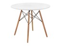 Table 80 white / wood Стол деревянный