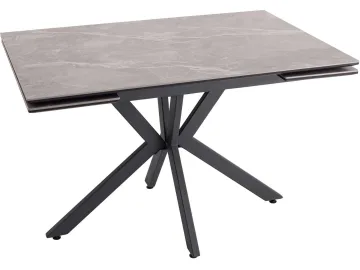 Стол обеденный STOOL GROUP Marmer 120-180/80/76 столешница МДФ16/керамика Антрацит