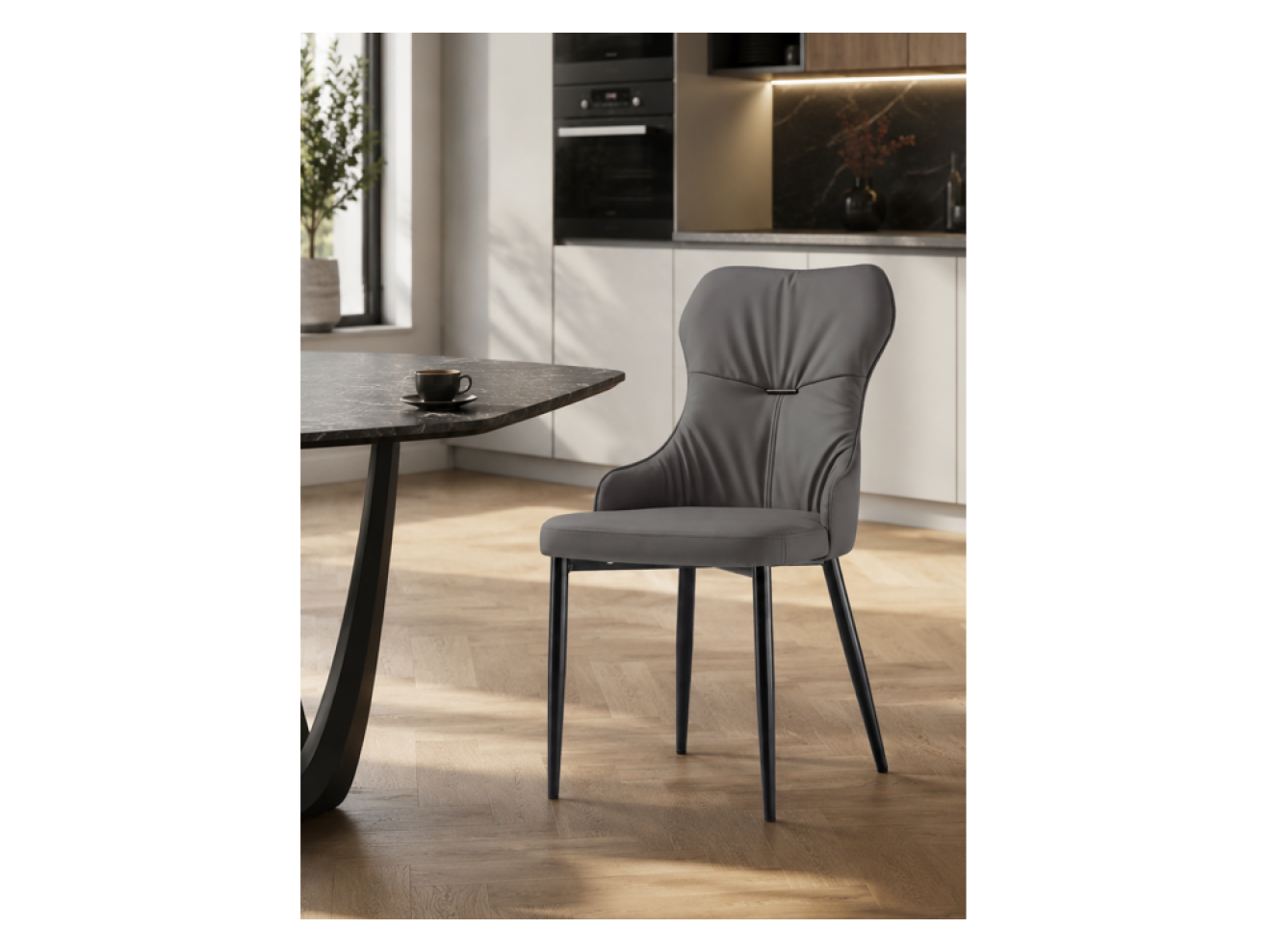 Neli gray / black Стул на металлокаркасе арт. 717349