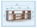 Чезаре c подсветкой кашемир / дуб вотан ТВ-тумба арт. 1560079