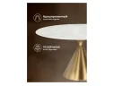 Jaklin 130x73 белый мрамор / сатинированное золото Керамический стол арт. 1535219